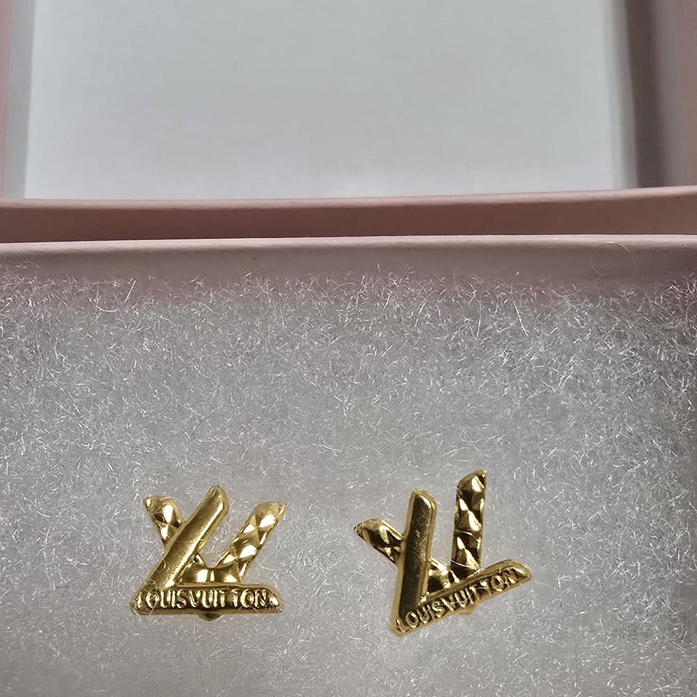 LV Gold Earrings